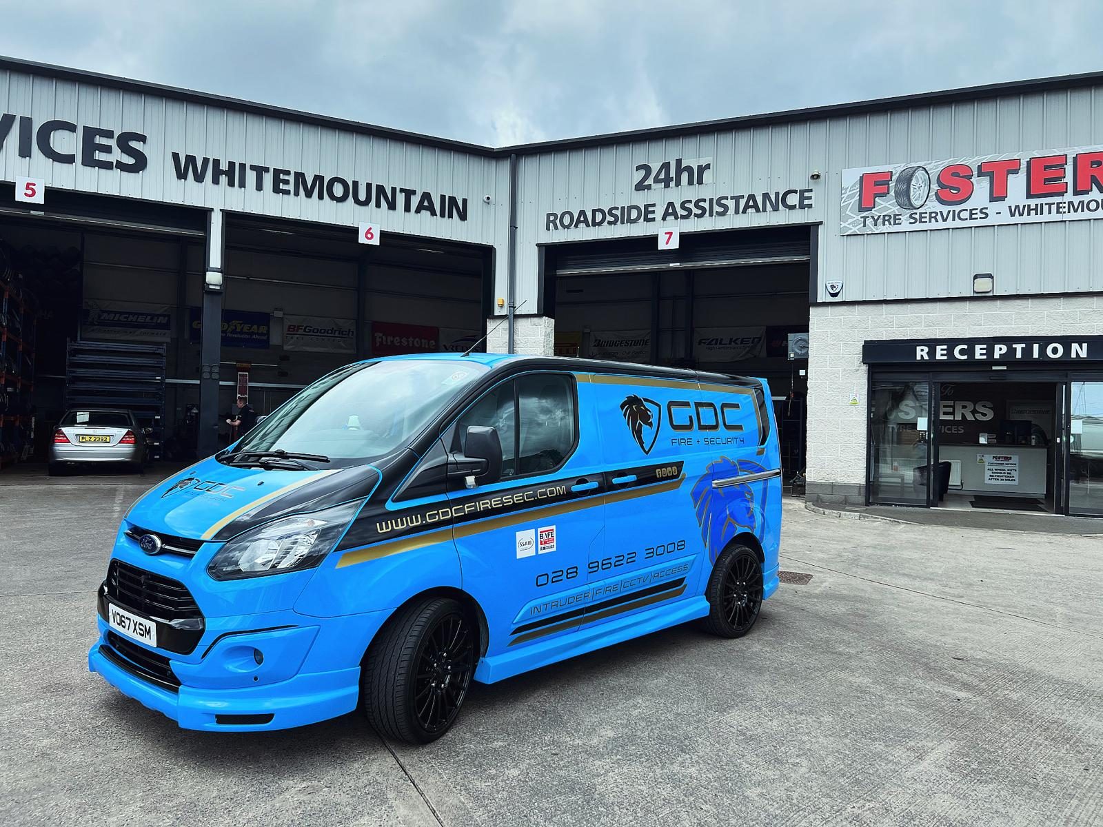 Fosters Tyres NI — GDC Fire & Security project